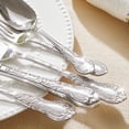 thumbnail image 5 of Vintage Carved Silverware Set, 20-Piece 18/10 Stainless Steel Flatware Cutlery Set with Retro Royal Thick Handle, Tableware Utensils for Home, Restaurant, party, Wedding, Dishwasher Safe, 5 of 9