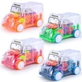 thumbnail image 1 of Kids Gift Plastic Military Sliding Tipper Vehicle Model Inertia Stunt Car Racing Cars Inertia Power BUS, 1 of 8