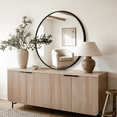 thumbnail image 5 of Mavora Max 26” Round Bathroom Mirror for Wall 2 pack Wall Mounted Vanity Mirror, Black, 5 of 8