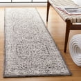 thumbnail image 2 of SAFAVIEH Roslyn Rionach Medallion Runner Rug, Dark Grey/Ivory, 2'3" x 9', 2 of 8