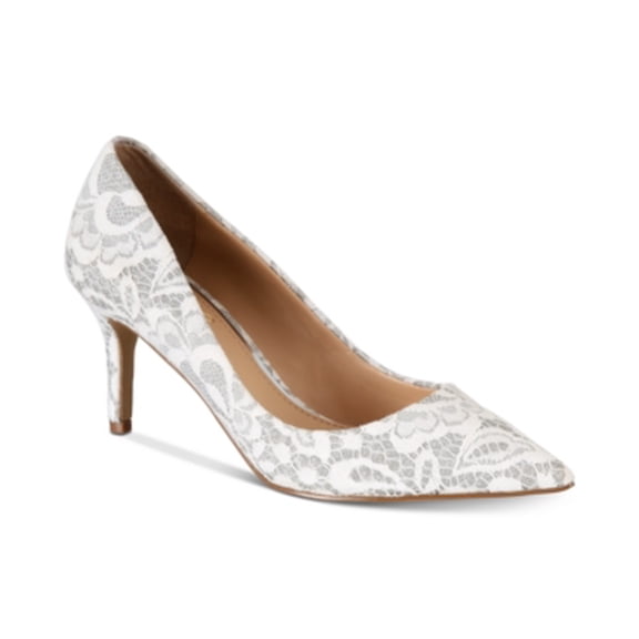Jewel Badgley Mischka Zuri Evening Pumps White 9M