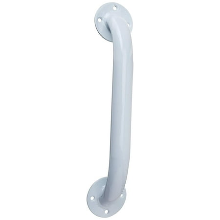 Carex Health Brands Bathroom Wall Grab Bar, White, 12 Inch