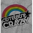 thumbnail image 2 of Cute But Crazy Sarcastic Funny Gym Women's Long Sleeve T Shirt Brisco Brands S, 2 of 6