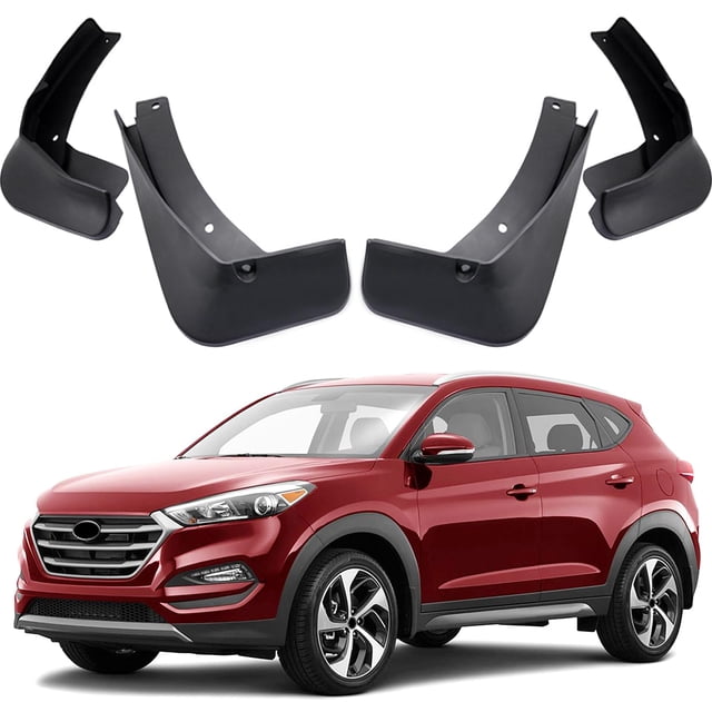 MOERTIFEI Garde-Boue de Voiture avec Rabats Anti-Éclaboussures Compatible avec Hyundai Tucson 2016 2017 2018 2019 2020 2021