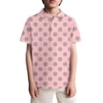 thumbnail image 2 of SHenli Boys Polo Shirt Button Closure Floral Print Short Sleeve Cotton Trendy Tops T-Shirt Boys & Girls Shirts, 2 of 4