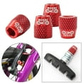 thumbnail image 6 of 4pcs Bike Brake Shoes M6 Screw Brake Pad Alloy Screw brake Shoes Blocks Nut for  Gear Bike Parts - Red, 6 of 10