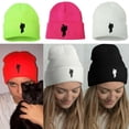 thumbnail image 2 of Pop 5 Couleurs Billie Eilish Femmes Hommes Unisexe Tuque Stickman Bonnet Tricoté Chapeau Bonnet, 2 of 5
