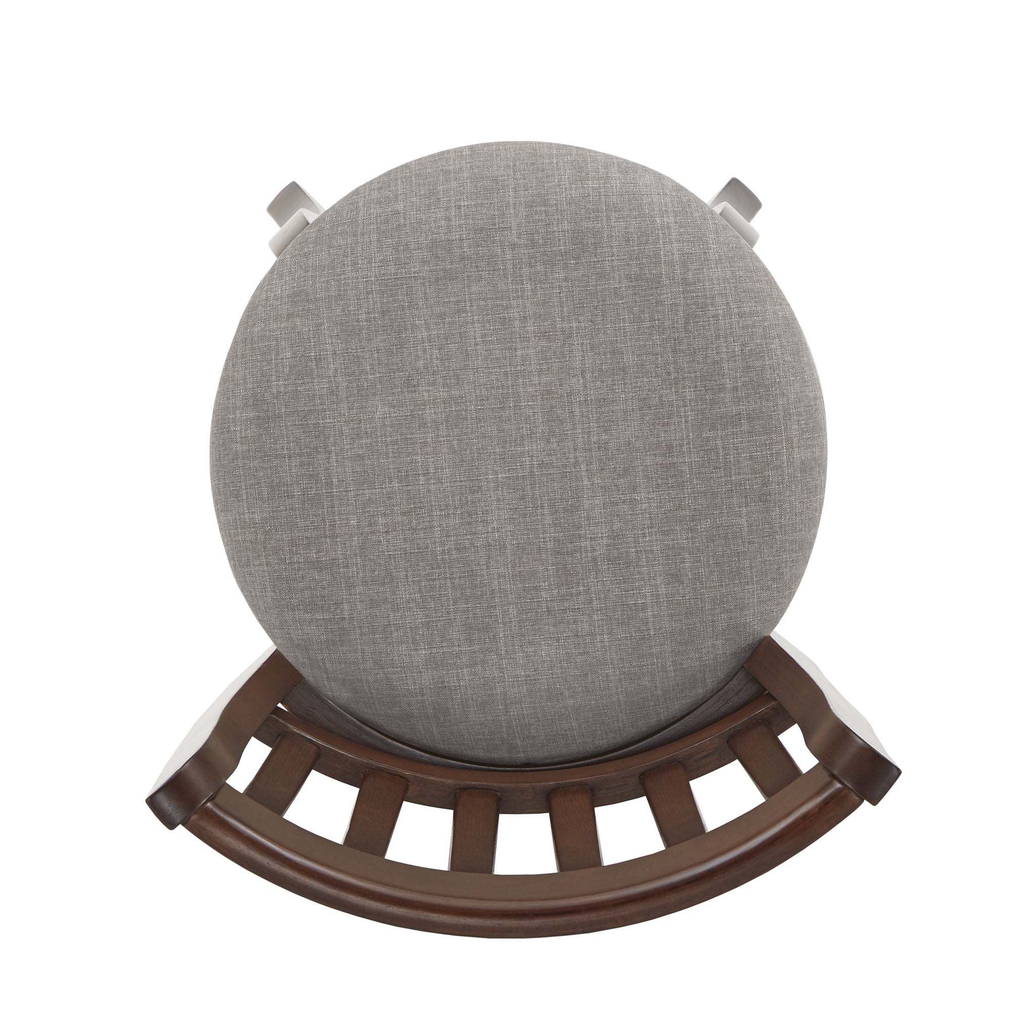 Weston Home Morgan Linen High Back Swivel Counter Height Stool, Grey