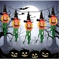 thumbnail image 5 of LIRWS Halloween Decorations, 11.5ft Battery Operated 5 LED Halloween Lights , Hanging Lighted Pumpkin Wizard Hat Decoration for Indoor Outdoor Home Halloween Decorations 5pcs Yellow, 5 of 8