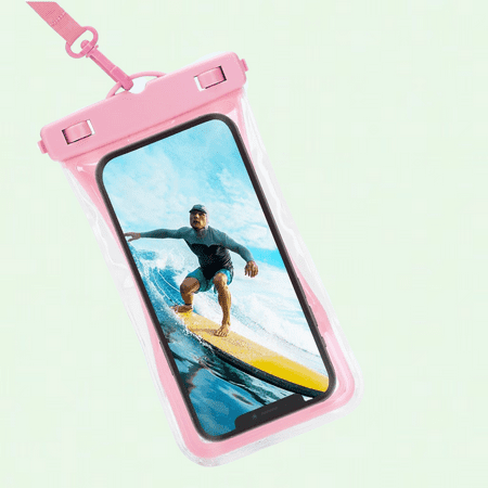 Waterproof Phone Pouch Dry Bag Case for Samsung Galaxy A32 5G & Other Smartphones up to 7"