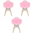 thumbnail image 3 of Juego de tres sillas Eames con descansabrazo para Niños y Niñas (ROSA), 3 of 4