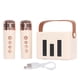 thumbnail image 1 of Portable Bluetooth Speaker with Dual Microphone Set Home Karaoke Machine Karaoke Mics Speaker System Ivory, 1 of 4