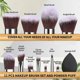 thumbnail image 4 of Makeup Brush Set 11Pcs Bamboo Synthetic Kabuki Brush Set Foundation Powder Blending Concealer Eye shadows Blush Cosmetics Brushes with Organizer Bag &, 4 of 4
