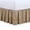 Mocha, variant on Eyelet Bed Skirt Ruffled Design Embroidered Scalloped Edge 14 Inch Drop Decorative Dust Ruffle For Bedroom Bedding