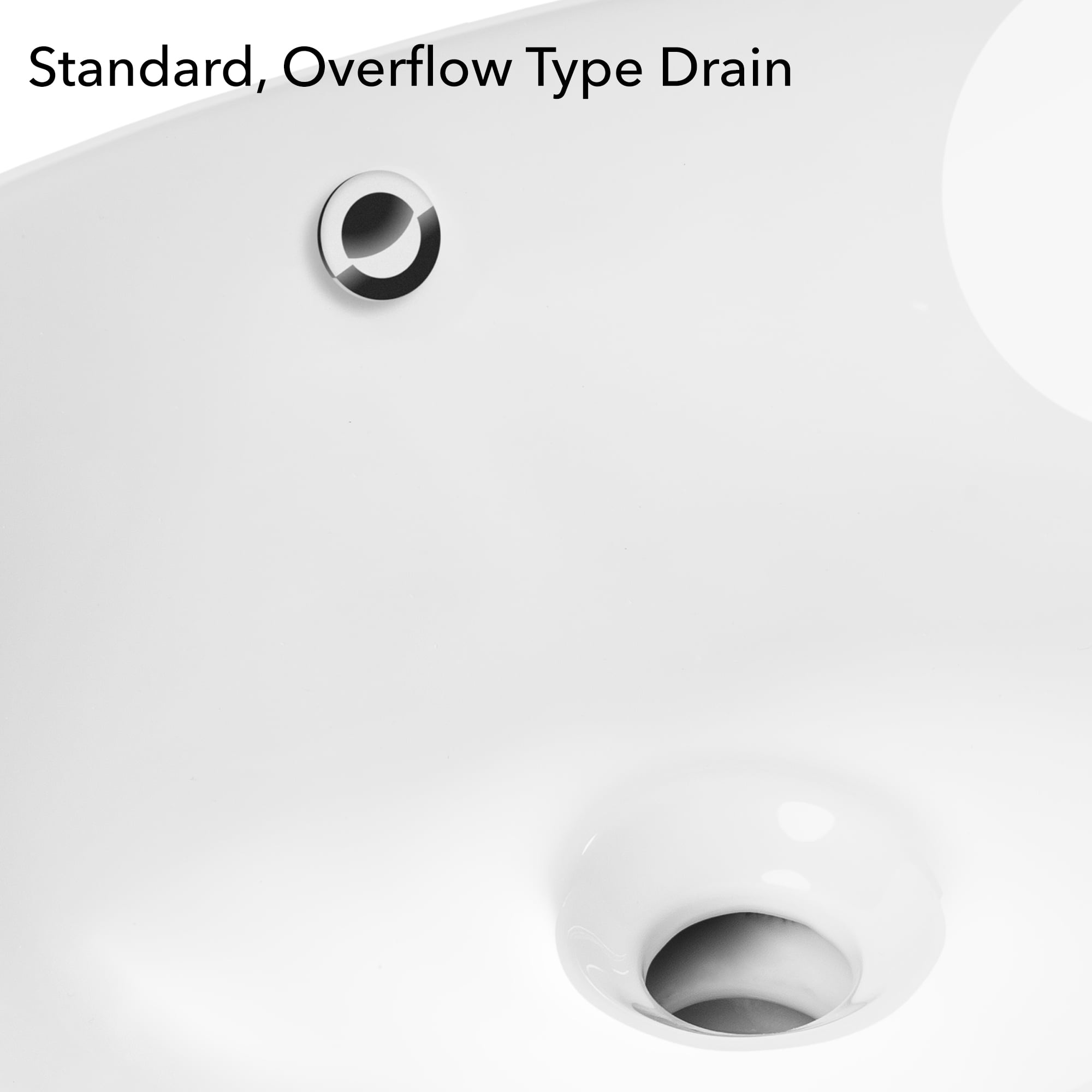 Miligoré 23" x 15" Oval White Ceramic Vessel Sink - Modern Egg Shape Above Counter Bathroom Vanity Bowl