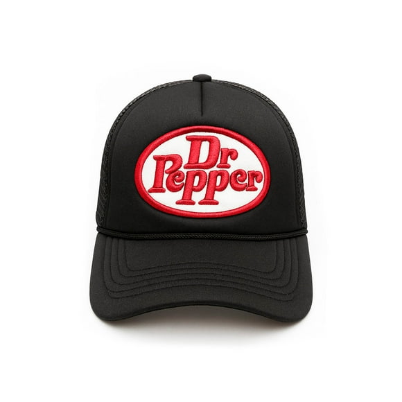 Dr Pepper Gorra trucker ajustable bordado 3D estilo para hombre cacucha