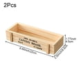 thumbnail image 2 of 2PCS Wood Planter Box Succulent Planter Decorative Rectangular Garden Planter Plant Container Box Large Outdoor Garden Planters for Indoor and Outdoor, 2 of 7