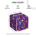 thumbnail image 4 of Lsque Retro 80s Style Printed Tissue Box Cover Holder, Facial Paper Organizer Dispenser,Square with Bottom Belt, PVC Leather Decorative Organizer, 4 of 8