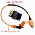 thumbnail image 2 of 6 Pins DC CDI Box Racing Ignition For GY6 50cc 125cc 150cc Engine Moped, 2 of 8