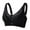 Black, variant on Women's Comfortable Bras Solid Color Wireless Push Up Breathable Daily Bra Hot Weather