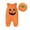 Orange, variant on Kakishop Newborn Baby Girl Boy Halloween Outfit Sleeveless Pumpkin Romper Jumpsuit Hat Halloween Baby Clothes 0 3 6 9 12 18 Months (Orange,9-12 Months)