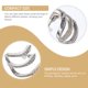 thumbnail image 4 of 1 par de pendientes llamativos para mujer, con forma de garra, bonitos aros para las orejas, para adolescentes., 4 of 5