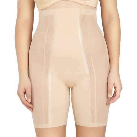 Parfait Shea Mid Thigh Slimmer Short, Black, L