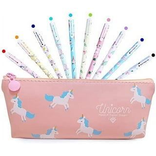 Primo Lines Unicorn Stationary Set For Girls - 1 Multicolor Pen 4 Unicorn  Pens 1 Pop It Pencil Case 1 Unicorn Eraser 50 Water-Proof Sticker 