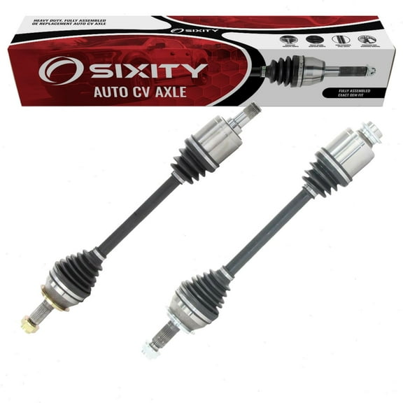 Sixity Auto 2 pc Front CV Axle Kit compatible with Honda CR-V 2002-2006 - Pair Left Right Driver Passenger Complete Axle Shaft Assembly