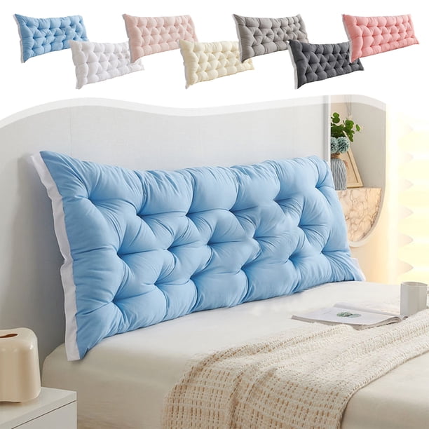 Fiudx Cojín de Noche, Diseño de Fibra de Poliéster Suave, Respaldo Cómodo para Cama y Tatami, Decoración Elegante para El Hogar, Uso Versátil para Dormitorio y Sofá, Tamaño 60 X 50 Cm, Fácil de Limpi