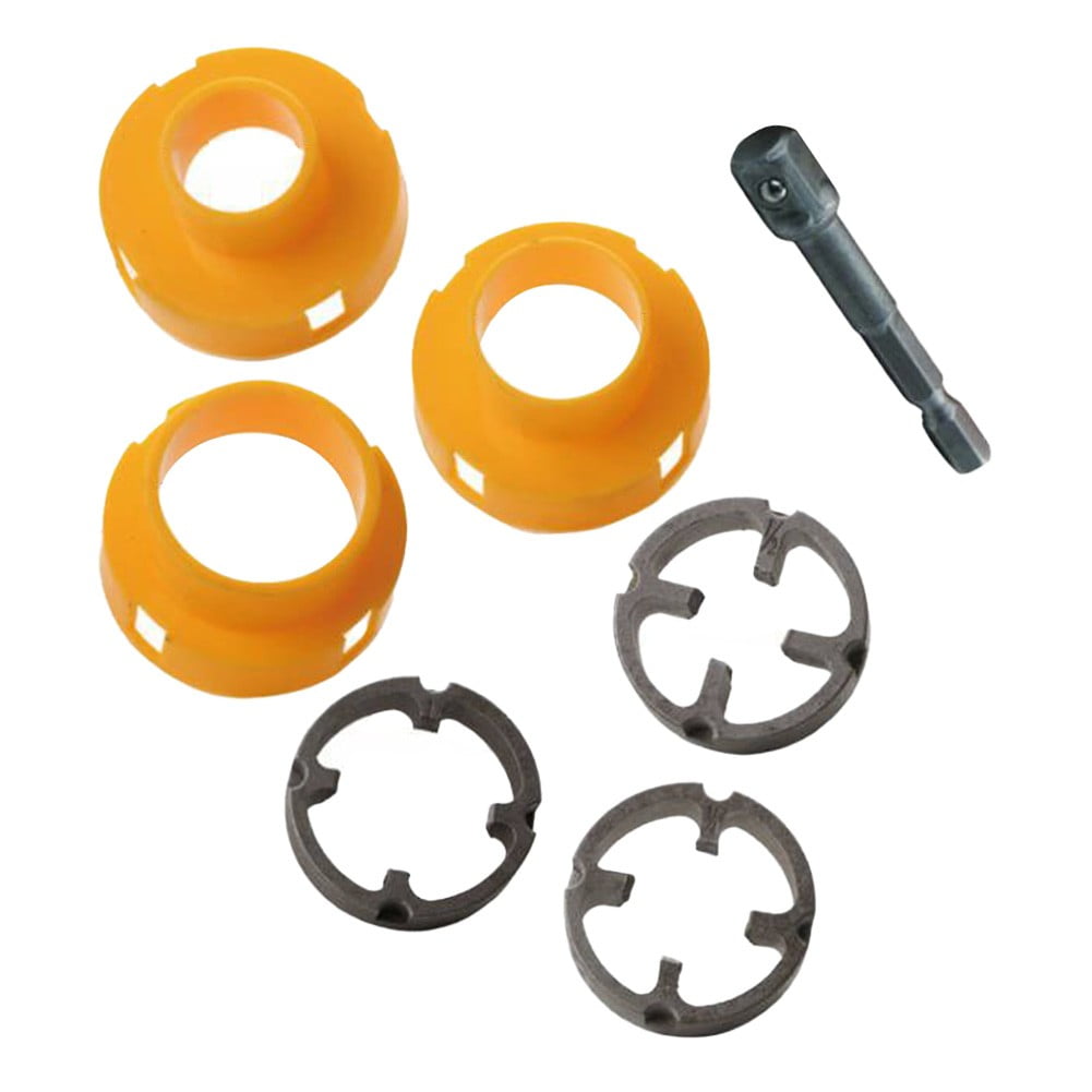 PVC Pipe Threader Kit With 1/2Inch 3/4 Inch 1Inch Dies Pipe Threader Pipe Round Die Manual Plumbing Repair Tool For Threading