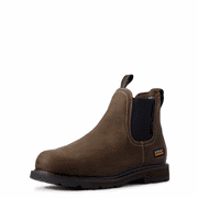 ARIAT Groundbreaker Chelsea CSA Waterproof Steel Toe Work Boot Dark Brown