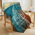 thumbnail image 2 of Bible Verses Corinthians 5 7 Throw Blanket Inspirational Prayers Quotes Flannel Blanket Soft Sofa Decor Blanket Gifts for Women Men 50"x60", 2 of 6