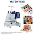 thumbnail image 7 of Brother PRS100 Single Needle Embroidery Machine Bundle with PRCF3 Cap Frame and Driver Set, Bobbins, Clips, and Threads (5 Items), 7 of 7