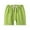 Green, variant on Toddler Baby Boy's Harem Shorts, Casual Elastic Linen-Cotton Beach Sports Pants with Lace-Up Detail, Plain Color Summer Bloomer Shorts