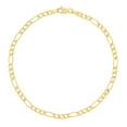 thumbnail image 2 of Nuragold 10K Real Yellow Gold Figaro Link Chain Bracelet 7"-9" (2mm-9mm) Italian Jewelry for Men & Women, 2 of 22