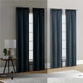 thumbnail image 4 of (4 pack) Mainstays 4 of a Kind Blackout Curtain Panels, Set of 4, Navy, 28" W x 84" L, 4 of 8
