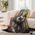 thumbnail image 3 of Dogs Washable Easy Care Fluffy Christmas Blanket For In/Oudoor Best Nanny, 3 of 5