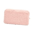 thumbnail image 2 of Cosmetic Bag Plush Fabric Toiletry Bag for Cosmetics Business ing Pink, 2 of 8
