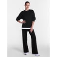 thumbnail image 2 of Athletic Works Women's and Women's Plus Fleece Sweatshirt with Long Sleeves, Sizes XS-4X, 2 of 5