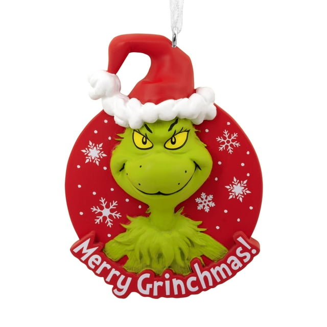 Adorno navideño con el sello de Dr. Seuss llamado «Cómo robó el Grinch»