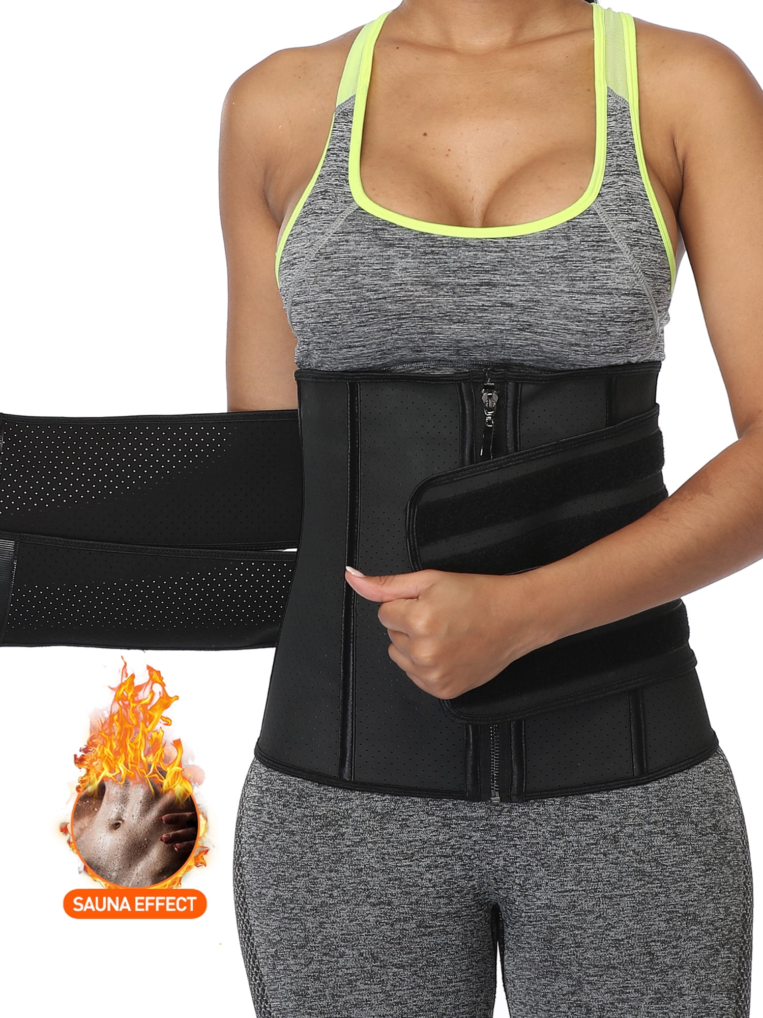 double belted waist trainer