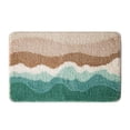 thumbnail image 1 of Alfombras de baño de microfibra, alfombrillas peludas suaves y absorbentes para ducha, bañera, lavabo, inodoro, alfombrillas de felpa antideslizantes para sala de estar, dormitorio, cocina, 1 of 6