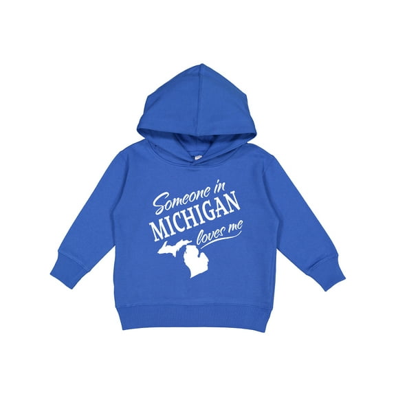 Inktastic Someone in Michigan Loves Me Toddler Hoodie