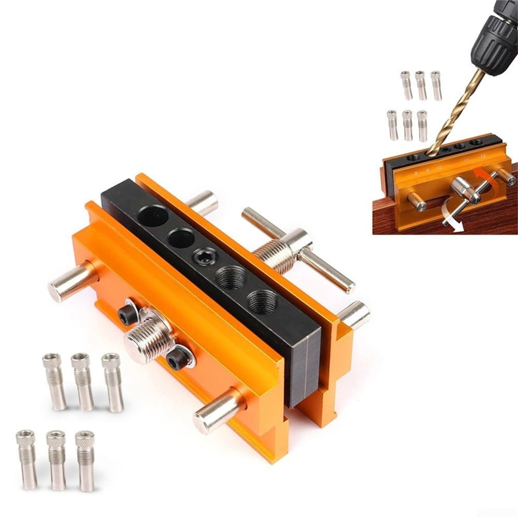 Centering Doweling Jig Wide Capacity Dowel Jig for Straight Holes Adjustable Width Centering Woodworking Projects