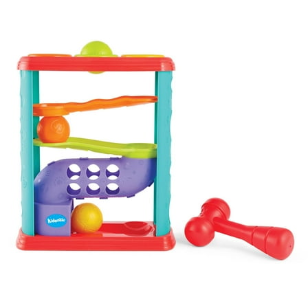 Kidoozie Pound-A-Ball Tower - Baby Ball Drop & Hammer Toy - Safe Sensory Toy for Ages 2 