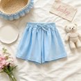thumbnail image 2 of KPOPLK Toddler Girls Soccer Shorts Toddler Athletic Performance Shorts Dolphin Gym Shorts Size 5-6 Years,Blue, 2 of 8