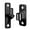 shape:2pcs black, variant on Steel Gate Hinges Heavy Duty Wall Mount Door Hinges Heavy Duty Hinges Simple Installation for Farm gate & Wooden Fence