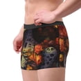 thumbnail image 2 of Kdxio Men's Boxer Briefs with Vintage Floral Skull Print - Comfortable and Breathable Underwear for Everyday Wear, 2 of 5