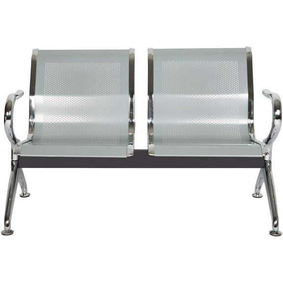 KINTNESS 2 Seat Reception Chairs Lobby Furniture Waiting Room Chair with Arms Reception  for Airport, Office, Business, Bank, Hospital …